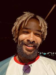 Guy with Blonde Dreads and Beard