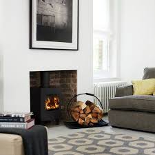 No Surround Wood Burner Log Burner Living Room Living Room Wood Freestanding Fireplace