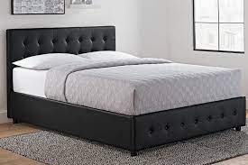 Leather platform bed bed platform upholstered platform bed upholstered beds black this bed features a beautiful hand tufted upholstered headboard and a platform bed with hidden 8 extra wide high capacity drawers. Morphis Upholstered Storage Platform Bed Leather Upholstered Bed Upholstered Panel Bed Upholstered Beds