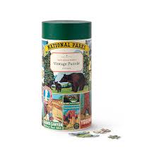 This beautiful 1000 piece jigsaw puzzle features national parks and monuments map art. Vintage National Parks Puzzle Puzzles Indoor Activities Uncommon Goods