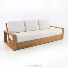 Kuba Teak Outdoor Sofa Modern Outdoor Sofas Outdoor Furniture Collections Wooden Sofa