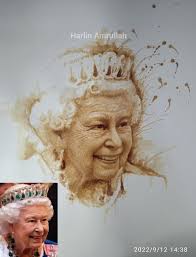 3316 "Harris Coffee and Tea" Looked like the boat from the Harris Coffee ad  so did the sails in Coffee. Rest is watercolour paints Fun thank you .  Great difficult pic