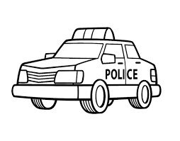 Une voiture de police arrive à toute vitesse. Coloriage De Une Voiture De Police Pour Colorier Coloritou Com