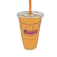 Dunkin Donuts Iced Coffee Sticker By Micdoom In 2021 Dunkin Donuts Iced Coffee Coffee Stickers Dunkin Donuts