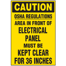 Electrical equipment such as switchboards, panelboards, industrial control panels, meter socket enclosures, and motor control centers that are likely to require examination, adjustment, servicing, or maintenance while energized shall be field marked with a label containing all the following information: Caution Osha Regulations Labels On A Roll Electrical Panel Labels Seton