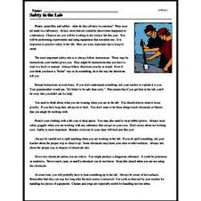 It is vital that students comprehend, or understand, what they are reading. Safety In The Lab Reading Comprehension Worksheet Edhelper