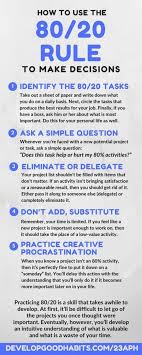 How You Can Use The 80 20 Rule To Make Decisions And Simplify Your Life Healtheducation Health Education Thoug Sales Motivation Leadership Self Development