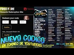 Sea cual sea el caso, aquí os vamos a. Hoy Nuevo Codigo En El Torneo Youtubers Showmatch Free Fire Youtube