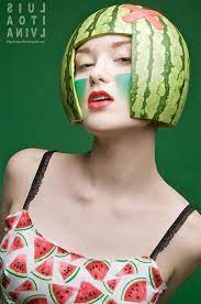 12 Amazing Food Creations Amazing Food Creations Fruit Photoshoot Watermelon Costume