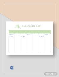 19 Chore Chart Examples Templates In Word Pdf Docs