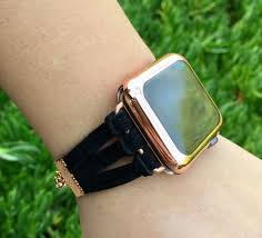 Black Apple Watch Band 38mm Rose Gold Apple Watch Band 40 Mm 38mm 42mm 44mm Bracelet Strap Etsy Watch Bands Apple Watch Bands Rose Gold Apple Watch