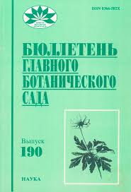 БЮЛЛЕТЕНЬ ГЛАВНОГО БОТАНИЧЕСКОГО САДА 190