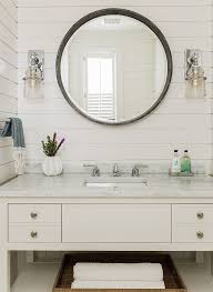 Inspired By Round Mirrors Round Mirror Bathroom Bathroom Remodel Designs Beach House Bathroom