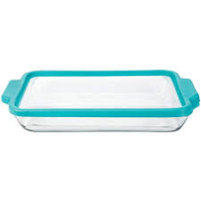 Anchor hocking's durable party bowl is classically shaped and perfectly sized. Amazon Com Anchor Hocking 3 Quart Glass Baking Dish With Teal Truefit Lid Kitchen Dining