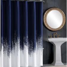 Black And Blue Shower Curtain Add A Touch Of Elegance To Your Bathroom Decor With The Sophisticated Lyon Shower Curtain Fro Modern Shower Curtains Black Shower Curtains Blue Shower Curtains