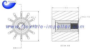 Water Pump Flexible Rubber Impeller Replace Sherwood Impeller 27000k Cummins Impeller 3974456 For 6bta5 9 6cta8 3 M Boat Water Pumps Flexible Rubber Pumps