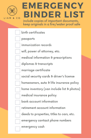 Rise Grind Emergency Plan Emergency Binder Emergency Plan Emergency