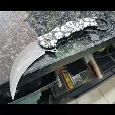 Set makan yang dapat anda bawa ketika berpergian ber tamasya bersama keluarga. Jual Pisau Lipat Fox Knives Fa33 Tengkorak Skull Hunting Folding Knife Larizt Shop