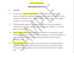 Policies and procedures are beneficial for all companies. Equal Opportunities Policy Template The Legal Stop
