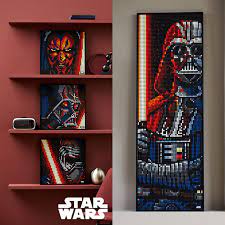 Lego Releases New Star Wars Mosaic Build 1 Set Can Build Darth Maul Darth Vader Or Kylo Ren And You Can Comb Star Wars Painting New Star Wars Darth Vader Lego
