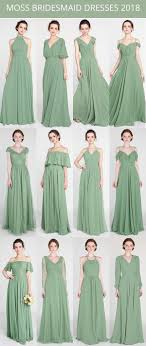 Moss Green Bridesmaid Dresses For 2018 Trends Bridalparty Bridesmaiddress Weddingcolors G Moss Bridesmaid Dress Green Bridesmaid Dresses Bridesmaid Dresses
