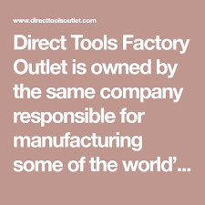 Direct Tools Factory Outlet Is Owned By The Same Company Responsible For Manufacturing Some Of The World S Best Known Pr Ryobi Factory Outlet Backyard Projects