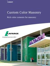 Color Cements For Masonry Lafarge Pdf Catalogs
