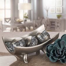 Creative Scents Schonwerk Silver Decorative Orbs For Bowls And Vases Set Of 3 Resin Sphere Balls D Coffee Table Centerpieces Decorative Bowls Centerpiece Bowl