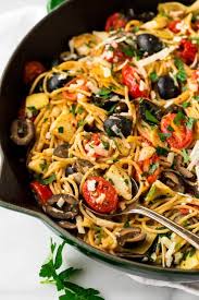 Cook pasta in plenty of salted boiling water, according to package instructions, for approx. Mediterranean Pasta Fast Healthy Pasta Recipe