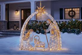 Windows are not only a great way to simultaneously decorate the inside and outside of our homes but they are. Christmas Yard Decorations Outdoor Christmas Decorations The Home Depot