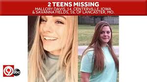 Police seek help locating 2 missing teens that may be traveling in Kansas,  Missouri or Iowa
