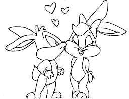 Looney tunes coloring pages will appeal to boys, girls, and even adults. Baby Looney Tunes Lola Bunny Kissed By Bugs Bunny Coloring Pages Download Print Online Coloring Pages For Free Color Nimbus