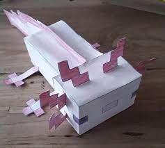 Minecraft's axolotls come in five different colors, but you would probably only think it was four if you are just a casual player. Paper Axolotl Minecraft