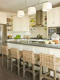 Rattan bar chairs in white kitchen. Rattan Counter Stool Ideas On Foter