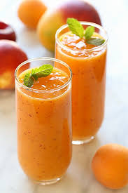 Summer Mango Stone Fruit Smoothie Recipe Kefir Smoothies Healthy Smoothies Fruit Smoothies