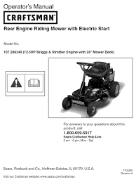 917.377201 key part description key part description no, no. Craftsman 107 280340 Operator S Manual Pdf Download Manualslib