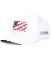 Columbia Pfg Mesh Snap Back Fish Flag Ball Cap Dillard S Columbia Pfg Columbia Snap Backs