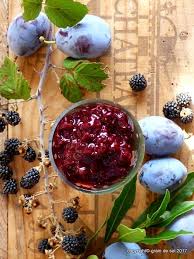 Grain De Sel Salzkorn Brommelbeeren Pflaumen Chutney Samt Spezial Pflaumen Chutney Chutney Garten Kuche