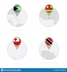 Trinidad y tobago vs bahamas. El Mapa De Bahamas De Togo De Tonga De Trinidad And Tobago Y Bandera En Circulo Ilustracion Del Vector Ilustracion De Aislado Redondo 137505560