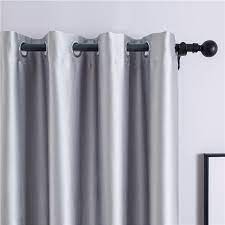 Homespun Soft Silky Plain Blackout Curtains Gray Blue Beige Pink Yellow Light Gray W59x L86 F In 2021 Blackout Curtains Curtains Grey Blackout Curtains