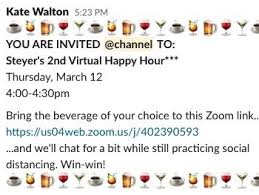 Virtual employee engagement fun activity. Virtual Happy Hour Anyone Working From Home But Keeping Connected Npr