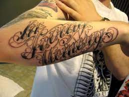 Outer forearm script tattoo on gentleman lettering dotwork male script inner arm tattoos quote love script mens inner forearm tattoo Script Arm Tattoo Novocom Top