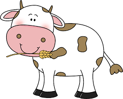 Cow With Wheat In Its Mouth Clip Art Cow With Wheat In Its Mouth Image Cow Clipart Cow Art Clip Art