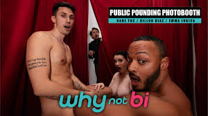 WhyNotBi?: Kane Fox and Dillon Diaz Fuck Emma Indica in Public Pounding  Photobooth - WAYBIG