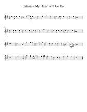 Print And Download In Pdf Or Midi Titanic My Heart Will Go On Free Sheet Music For Violin Made B Beginner Violin Sheet Music Violin Sheet Music Sheet Music
