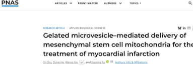 PNAS｜华南理工大学付晓玲教授团队：凝胶化微囊泡介导的间充质 ...