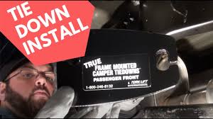 Back tie down point, the front is identical. True Frame Mounted Camper Tie Downs Torklift International