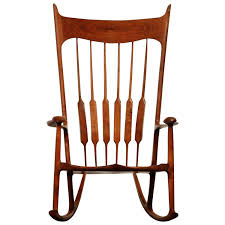 Oversized Sam Maloof Style Studio Craftsman Rocking Chair Signed And Dated Craftsman Rocking Chairs Rocking Chair Sam Maloof