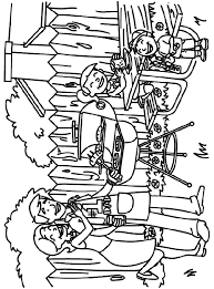 Coloring page with a cute dog. Backyard Picnic Coloring Page Crayola Com