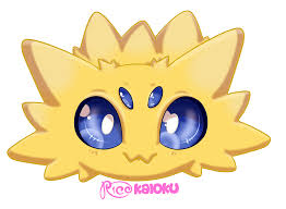 It's soaking up static electricity because it can't produce a charge on its own. Joltik Weasyl